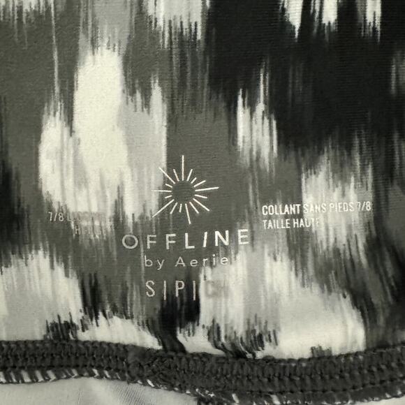 OFFLINE AERIE Real Me High Rise Crossover 7/8 Leggings Silver Shadow NWT Small - Picture 6 of 8